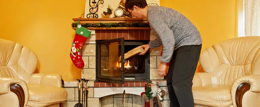 Rusted Metal Fireplace Restoration in Eustis, Florida